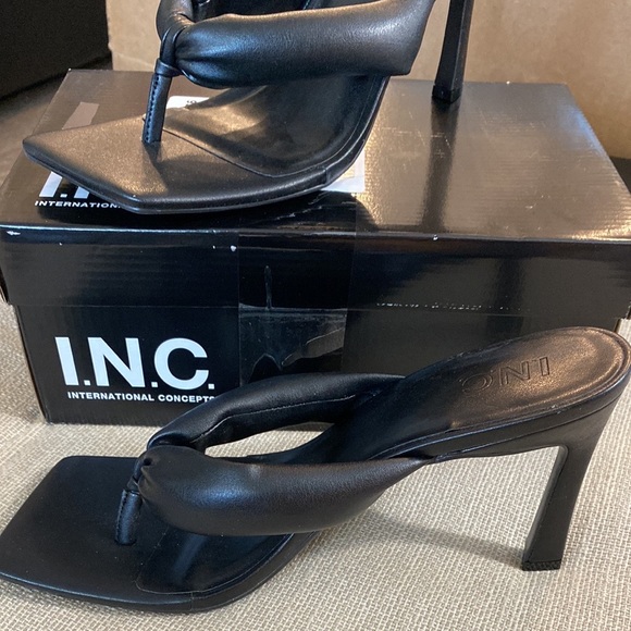 INC Women’s Open Shoes Size 9.5 M SAGEEP Black Color New with Box - Picture 6 of 7